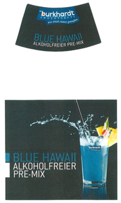 BLUE HAWAII ALKOHOLFREIER PRE-MIX Logo (DPMA, 16.04.2010)