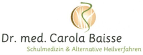 Dr. med. Carola Baisse Schulmedizin & Alternative Heilverfahren Logo (DPMA, 04/30/2016)