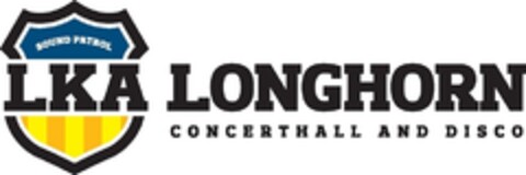 SOUND PATROL LKA LONGHORN CONCERTHALL AND DISCO Logo (DPMA, 08.08.2017)