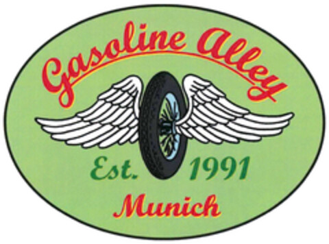 Gasoline Alley Est. 1991 Munich Logo (DPMA, 31.07.2021)