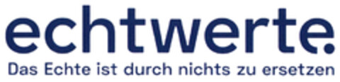 echtwerte. Das Echte ist durch nichts zu ersetzen Logo (DPMA, 16.02.2024)