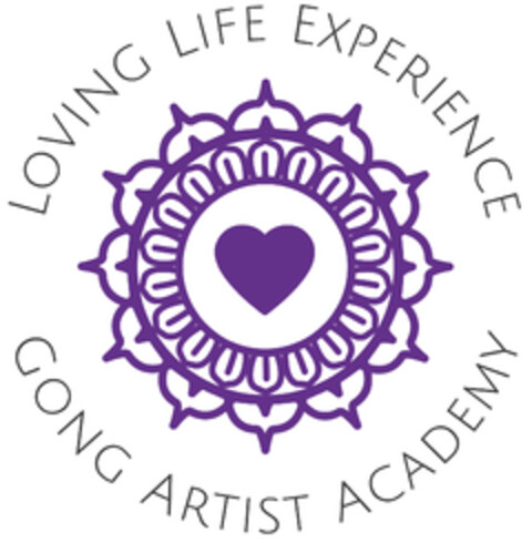 LOVING LIFE EXPERIENCE GONG ARTIST ACADEMY Logo (DPMA, 22.03.2024)