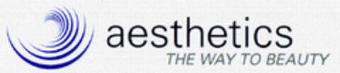 aesthetics THE WAY TO BEAUTY Logo (DPMA, 25.03.2002)