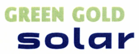 GREEN GOLD SOLAR Logo (DPMA, 09/02/2005)