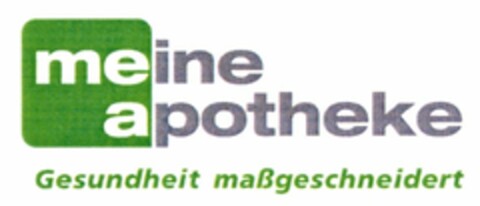 meine apotheke Gesundheit maßgeschneidert Logo (DPMA, 12.06.2006)