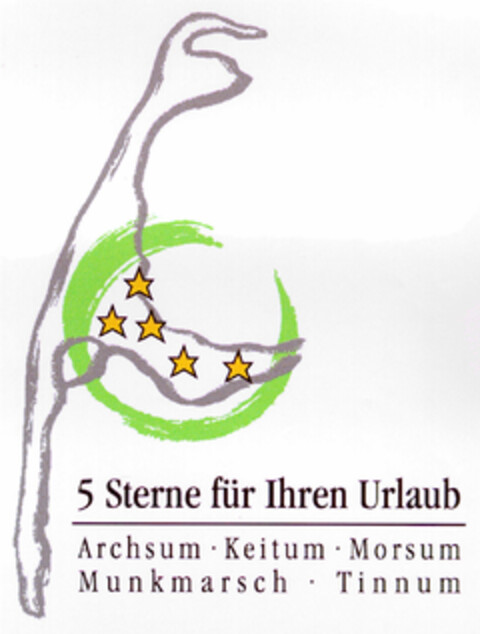 5 Sterne für Ihren Urlaub Logo (DPMA, 06.05.1998)