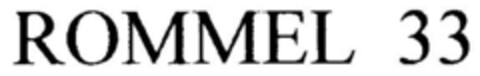 ROMMEL 33 Logo (DPMA, 13.07.1999)