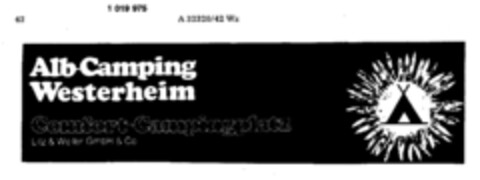 Alb-Camping Westerheim Comfort-Campingplatz Litz & Weller GmbH & Co Logo (DPMA, 24.07.1979)