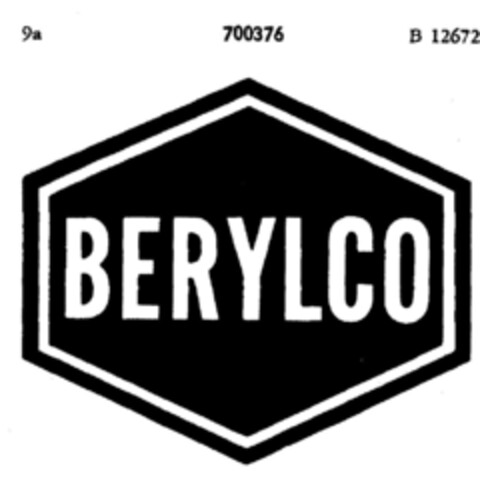 BERYLCO Logo (DPMA, 06.09.1955)