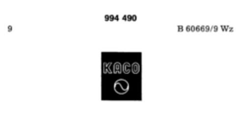 KACO Logo (DPMA, 15.06.1978)