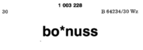 bo*nuss Logo (DPMA, 04.10.1979)