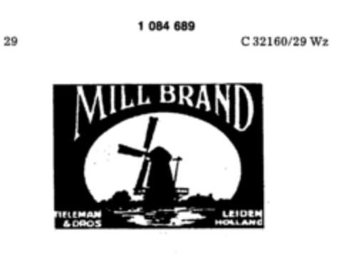 MILL BRAND Logo (DPMA, 28.05.1983)