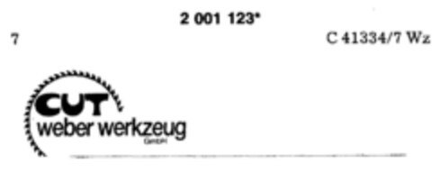 CUT weber werkzeug GmbH Logo (DPMA, 07.01.1991)