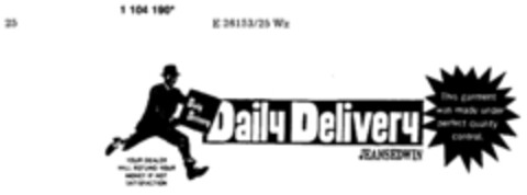 Daily Delivery JEANSEDWIN Logo (DPMA, 06.10.1986)