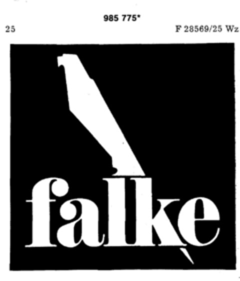 falke Logo (DPMA, 02/10/1979)