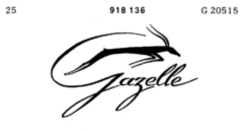 Gazelle Logo (DPMA, 24.03.1971)