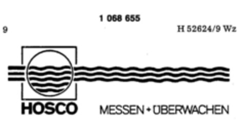 HOSCO MESSEN + ÜBERWACHEN Logo (DPMA, 04/10/1984)