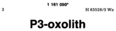 P3-oxolith Logo (DPMA, 21.05.1990)