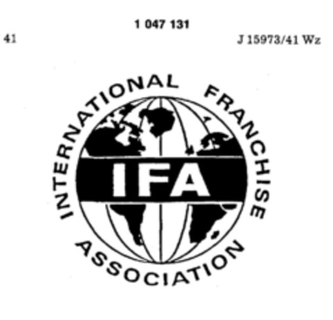 IFA INTERNATIONAL FRANCHISE ASSOCIATION Logo (DPMA, 04/21/1980)