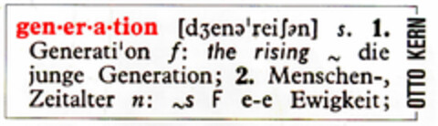gen·er·a·tion Logo (DPMA, 23.07.1992)