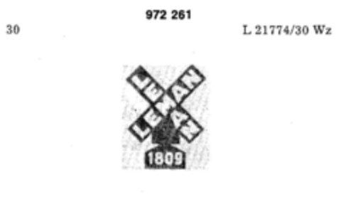 LEMAN 1809 Logo (DPMA, 01.07.1977)