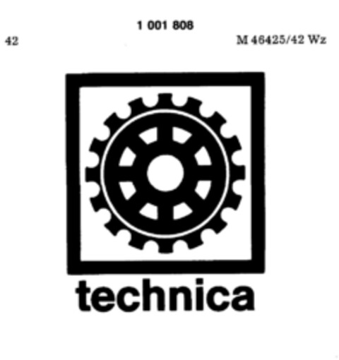 technica Logo (DPMA, 02.04.1979)