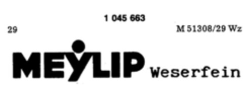 MEYLIP Weserfein Logo (DPMA, 08.04.1982)