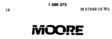 MOORE Logo (DPMA, 27.01.1986)