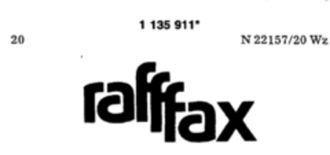 rafffax Logo (DPMA, 18.01.1989)