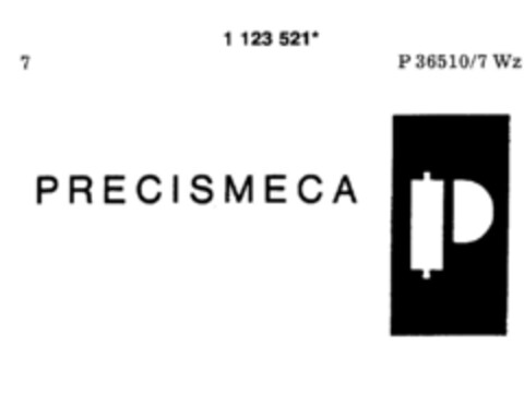 PRECISMECA Logo (DPMA, 05/05/1988)