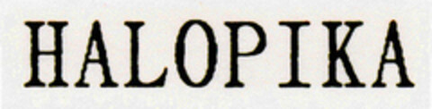 HALOPIKA Logo (DPMA, 28.05.1990)