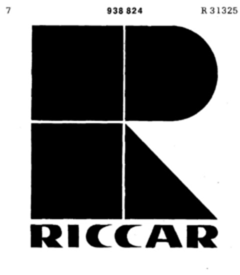RICCAR Logo (DPMA, 08/21/1974)