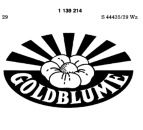 GOLDBLUME Logo (DPMA, 16.02.1987)