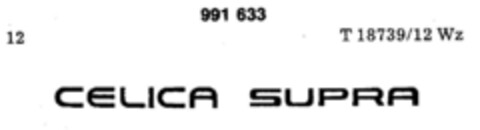 CELICA SUPRA Logo (DPMA, 31.08.1978)