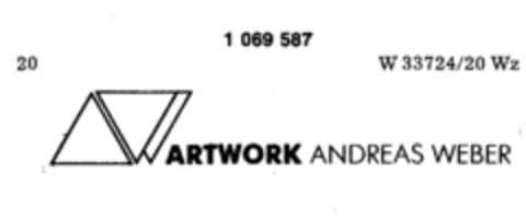 ARTWORK ANDREAS WEBER Logo (DPMA, 09.12.1983)