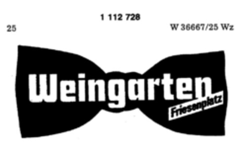 Weingarten Friesenplatz Logo (DPMA, 18.11.1986)