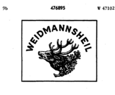 WEIDMANNSHEIL Logo (DPMA, 09/15/1934)