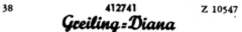 Greiling=Diana Logo (DPMA, 10/04/1929)