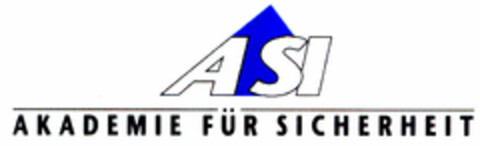 ASI AKADEMIE FÜR SICHERHEIT Logo (DPMA, 24.05.2000)