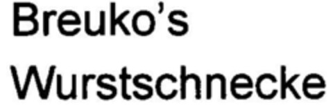 Breuko's Wurstschnecke Logo (DPMA, 09/02/2000)