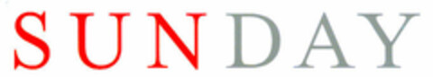SUNDAY Logo (DPMA, 01.11.2000)