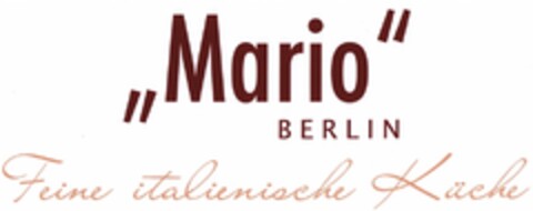 Mario BERLIN Feine italienische Küche Logo (DPMA, 21.08.2009)