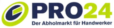 PRO24 Der Abholmarkt für Handwerker Logo (DPMA, 20.10.2011)