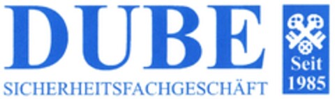 DUBE SICHERHEITSFACHGESCHÄFT Seit 1985 Logo (DPMA, 12/30/2011)