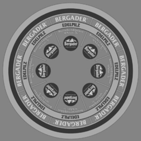 BERGADER EDELPILZ Bayerischer Edelpilzkäse Bergader Privatkäserei Logo (DPMA, 09.04.2013)