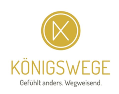 KÖNIGSWEGE Gefühlt anders. Wegweisend. Logo (DPMA, 01/26/2017)