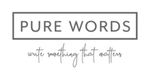 PURE WORDS Logo (DPMA, 13.08.2019)