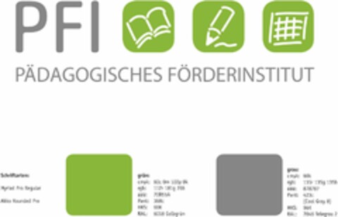 PFI PÄDAGOGISCHES FÖRDERINSTITUT Logo (DPMA, 03/18/2022)