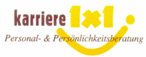 karriere 1x1 Personal- & Persönlichkeitsberatung Logo (DPMA, 03/15/2002)