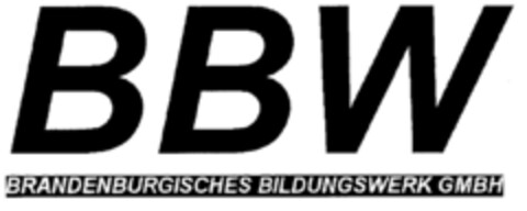 BBW BRANDENBURGISCHES BILDUNGSWERK GMBH Logo (DPMA, 25.10.2002)